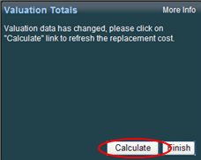 valuation total has changed